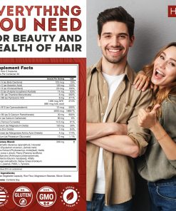 Hairo DHT Blocker Advanced Hair Growth Formula (Biotin 5,000 mcg) - 60 veg capsules