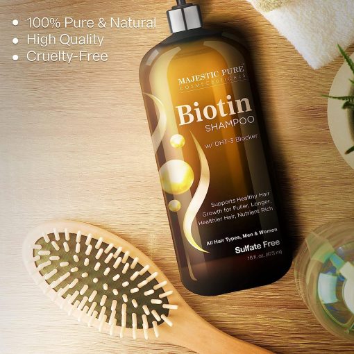 Majestic Pure Biotin Shampoo with DHT-3 Blocker - 473 ml