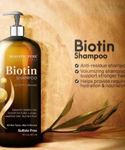 Majestic Pure Biotin Shampoo with DHT-3 Blocker - 473 ml