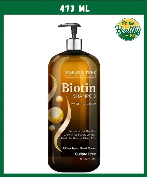Majestic Pure Biotin Shampoo with DHT-3 Blocker - 473 ml