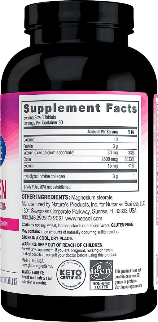 Neocell Super Collagen + Vitamin C & Biotin - 270 tablets