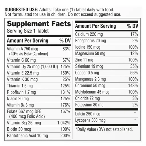 Centrum Silver Multivitamin Adults 50+ (New Look) - 125 tablets