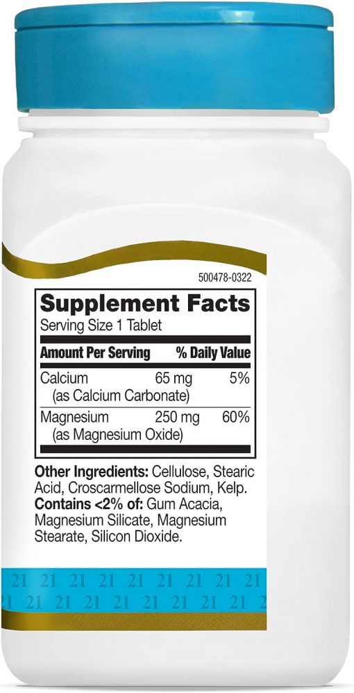 21st Century Magnesium (250 mg) - 110 tablets