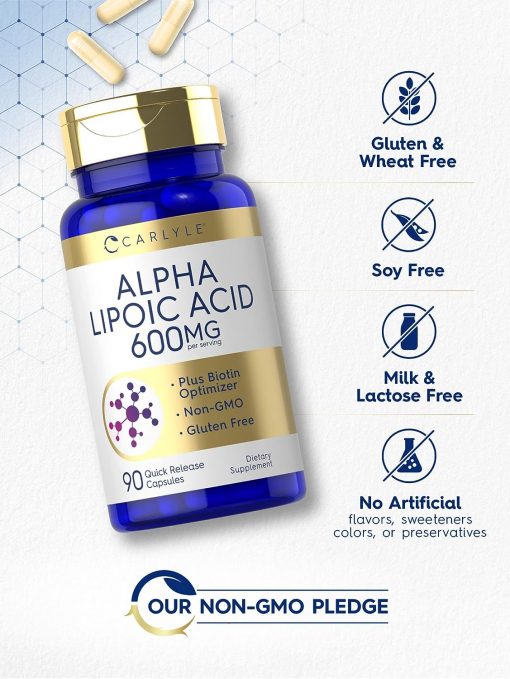 Carlyle Alpha Lipoic Acid (600 mg) - 90 capsules