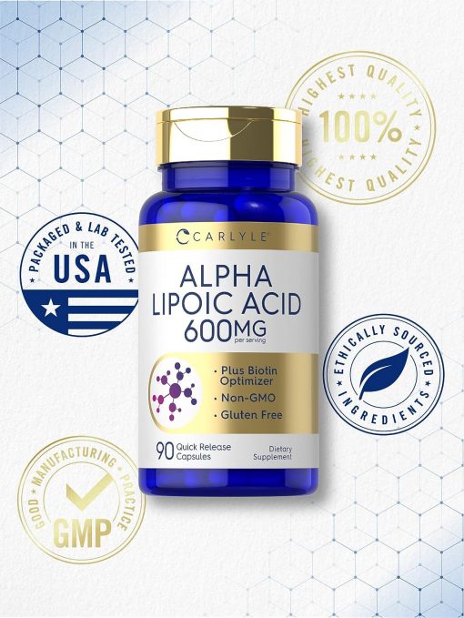 Carlyle Alpha Lipoic Acid (600 mg) - 90 capsules