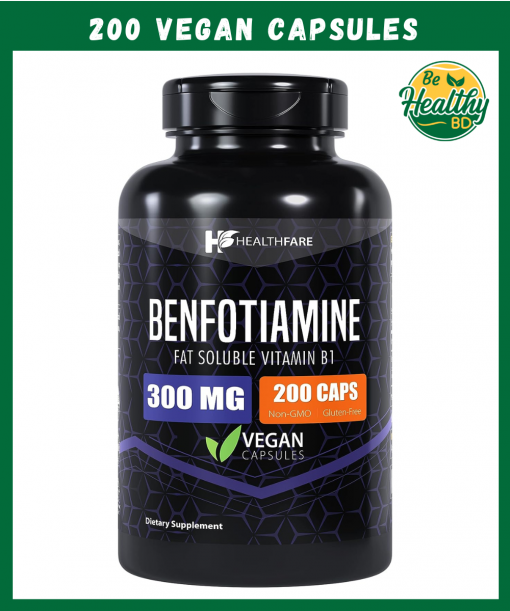 Health Fare Benfotiamine (300 mg) - 200 vegan capsules