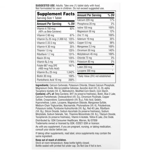 Centrum Silver Multivitamin Adults 50+ (New Look) - 125 tablets