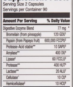 Revly Vegetarian Digestive Enzyme Complex - 180 capsules