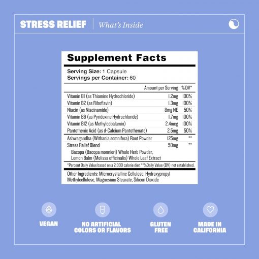 Health By Habit Stress Relief - 60 capsules