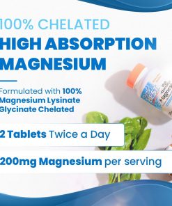 Doctor's Best High Absorption Magnesium Lysinate Glycinate (100 mg) - 120 tablets