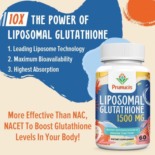 Prunucis Liposomal Glutathione (2,400 mg) - 60 softgels