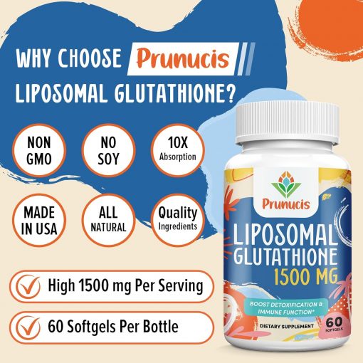 Prunucis Liposomal Glutathione (2,400 mg) - 60 softgels