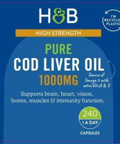 Holland & Barrett Pure Cod Liver Oil (1,000 mg) - 240 capsules