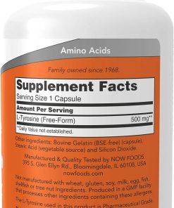 Now L-Tyrosine (500 mg) - 120 capsules