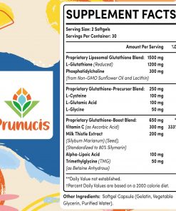 Prunucis Liposomal Glutathione (2,400 mg) - 60 softgels