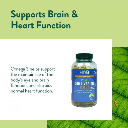 Holland & Barrett Pure Cod Liver Oil (1,000 mg) - 240 capsules