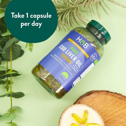 Holland & Barrett Pure Cod Liver Oil (1,000 mg) - 240 capsules