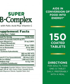 Nature's Bounty Super B-Complex - 150 tablets