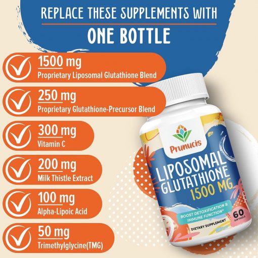 Prunucis Liposomal Glutathione (2,400 mg) - 60 softgels