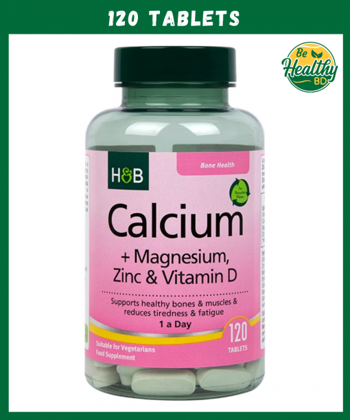 Holland & Barrett Calcium + Magnesium, Zinc & Vitamin D3 - 120 tablets