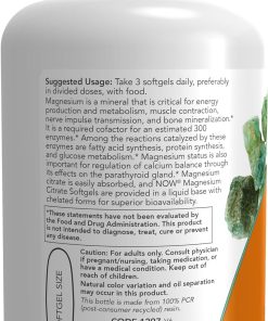 Now Magnesium Citrate - 90 softgels