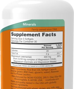 Now Magnesium Citrate - 90 softgels