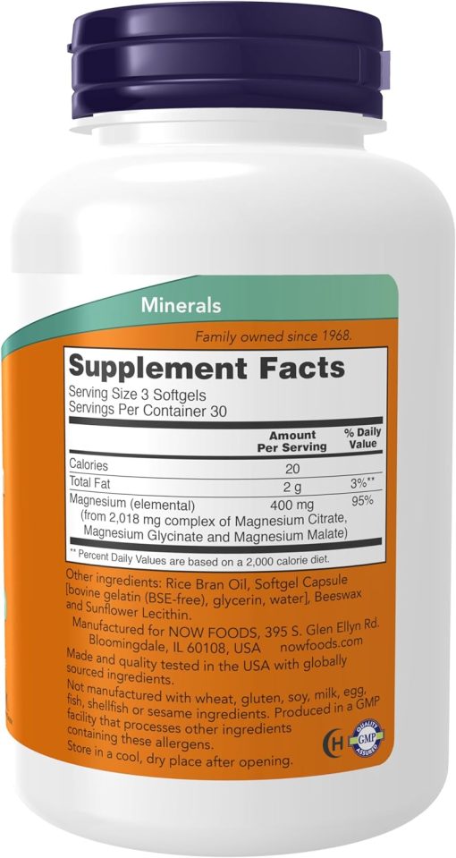 Now Magnesium Citrate - 90 softgels