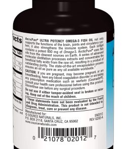 Source Naturals ArcticPure Ultra Potency Omega-3 Fish Oil (850 mg) - 30 Softgels