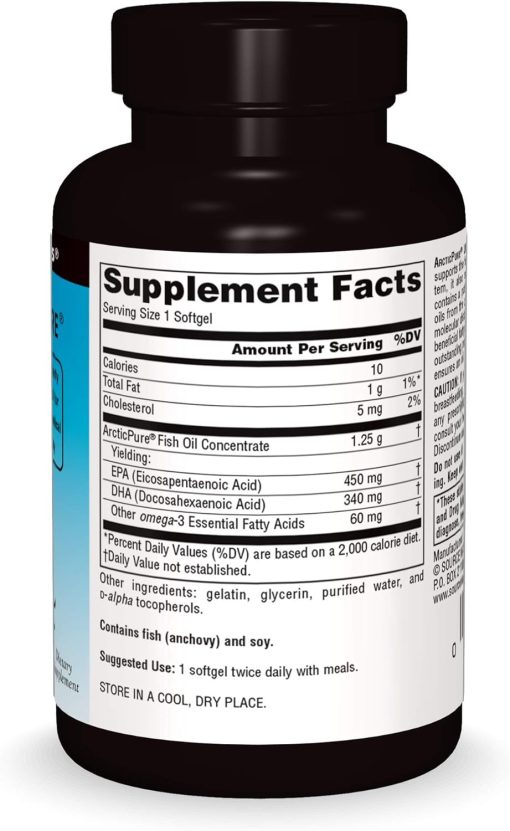 Source Naturals ArcticPure Ultra Potency Omega-3 Fish Oil (850 mg) - 30 Softgels