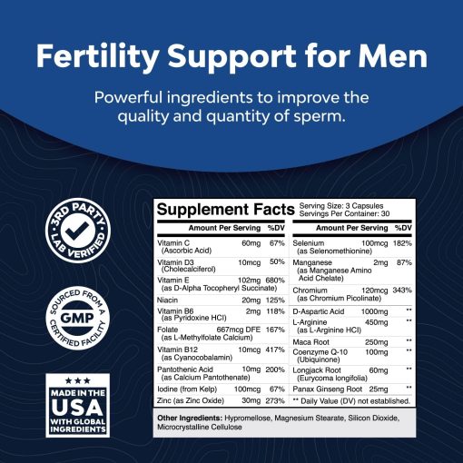 Nature's Craft Fertility Booster Men's Support - 90 capsules