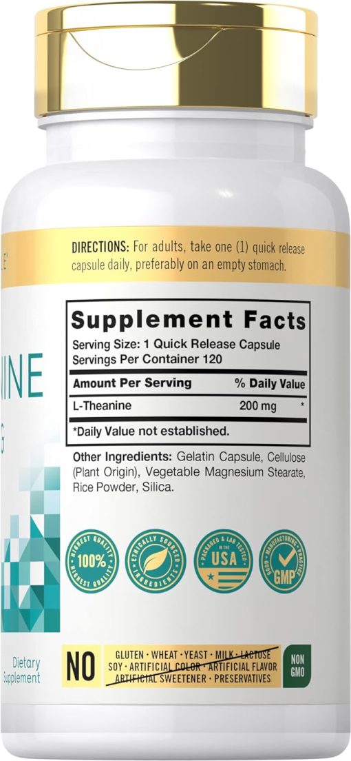 Carlyle L-Theanine (200 mg) - 120 capsules