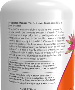 Now Vitamin C Crystals Ascorbic Acid Powder - 270 gram