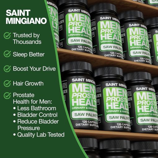 Saint Mingiano Men's Prostate Health Saw Palmetto - 120 capsules