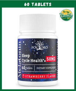 Fogoro Sleep Cycle Health Melatonin (50 mg) Strawberry Flavor - 60 tablets