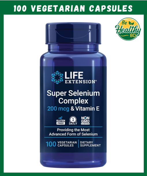 Life Extension Super Selenium Complex (200 mcg) & Vitamin E - 100 vegetarian capsules