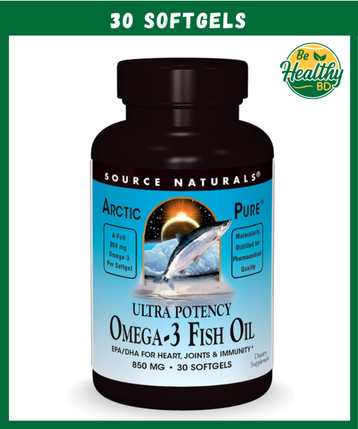 Source Naturals ArcticPure Ultra Potency Omega-3 Fish Oil (850 mg) - 30 Softgels