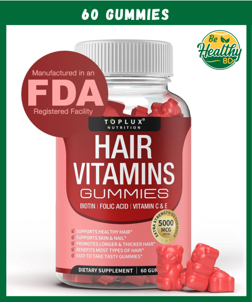 Toplux Hair Vitamins Gummies - 60 gummies