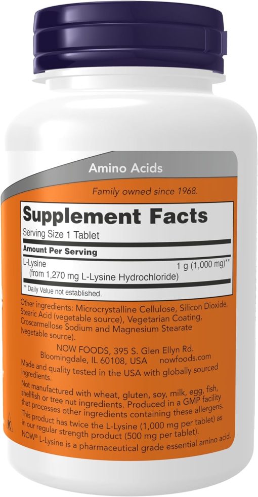 Now L-Lysine (100 mg) - 100 tablets
