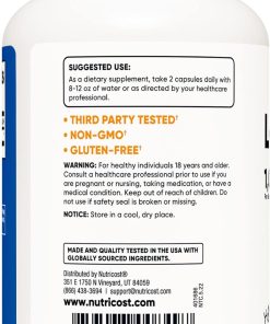 Nutricost L-Citrulline (1,000 mg) - 120 capsules