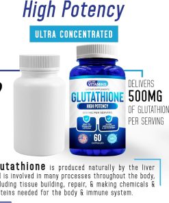 We Like Vitamins Glutathion (500 mg) Antioxidant & Detoxifier - 60 capsules