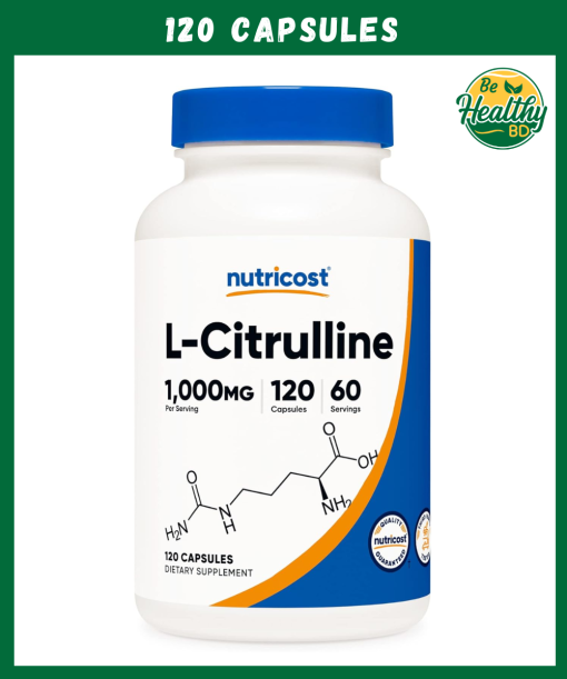 Nutricost L-Citrulline (1,000 mg) - 120 capsules