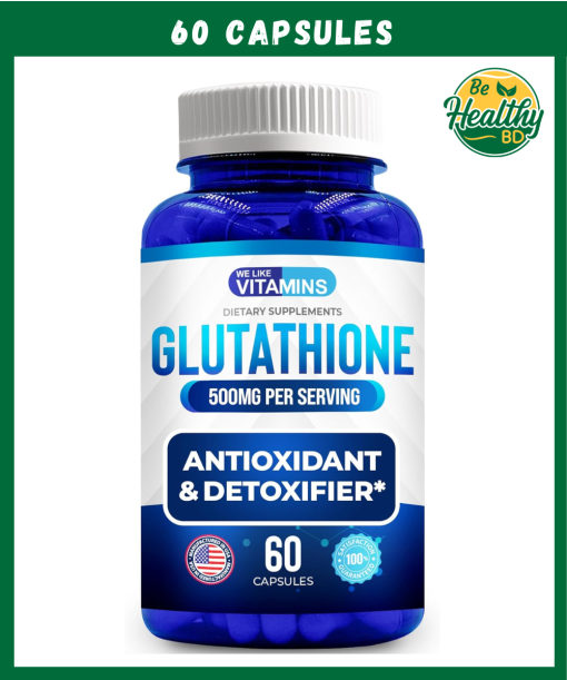 We Like Vitamins Glutathion (500 mg) Antioxidant & Detoxifier - 60 capsules