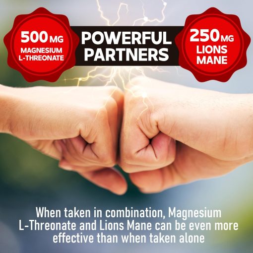 Dedicad Magnesium L-Threonate Lions Mane Ashwagandha - 60 capsules