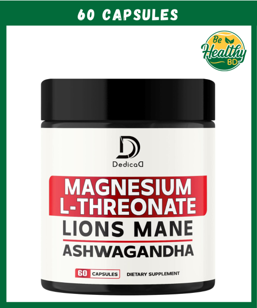 Dedicad Magnesium L-Threonate Lions Mane Ashwagandha - 60 capsules