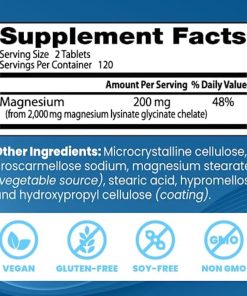 Doctor's Best High Absorption Magnesium Lysinate Glycinate (100 mg) - 240 tablets