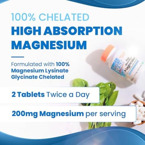 Doctor's Best High Absorption Magnesium Lysinate Glycinate (100 mg) - 240 tablets