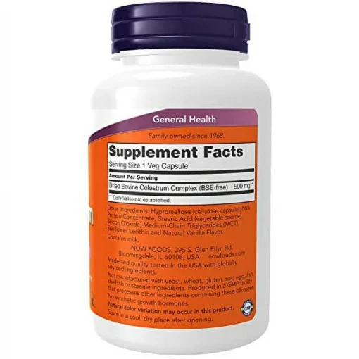 Now Colostrum (500 mg) - 120 veg capsules