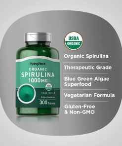 Piping Rock Organic Spirulina (1,000 mg) - 300 tablets