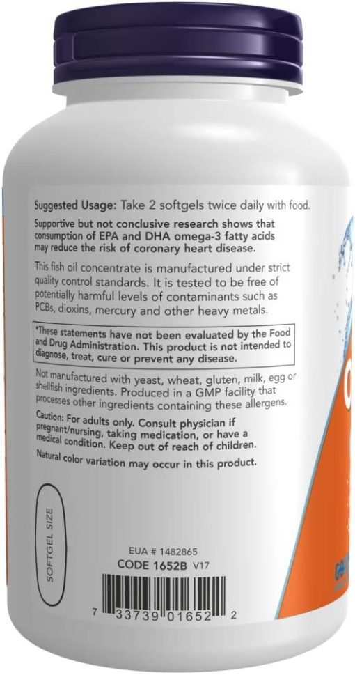 Now Omega-3 Fish Oil (1,000 mg) - 200 softgels
