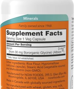 Now Boron (3 mg) - 100 veg capsules